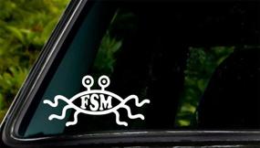 img 1 attached to 🍝 Flying Spaghetti Monster FSM Car Window Vinyl Decal Sticker - Apex Imports 5-inch