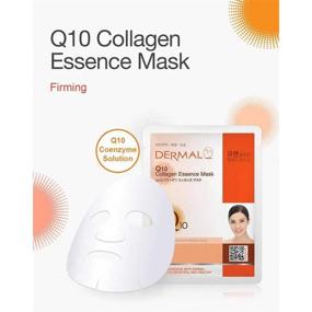 img 1 attached to DERMAL Q10 Collagen Essence Facial Mask Sheet 23G Pack Of 10 - Coenzyme Q10, Anti Wrinkle And Anti Aging, Skin Elasticity, Daily Skin Treatment Solution Sheet Mask