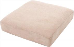 img 3 attached to Подушка сиденья HONBAY из моющейся ткани для дивана, полностью расширенная и удобная