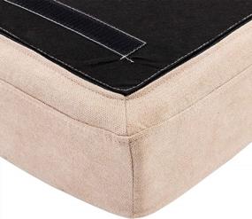 img 2 attached to HONBAY Washable Fabric Seat Cushion For Sofa, Fully Expanded And Comfortable