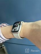 img 2 attached to Smart watch Apple Watch Series 7 45 mm Aluminum Case, green clover review by Gim Ji ᠌
