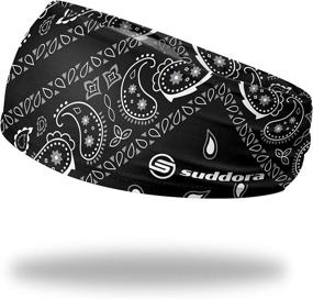 img 4 attached to Оголовье Suddora Black Paisley Bandana Headband