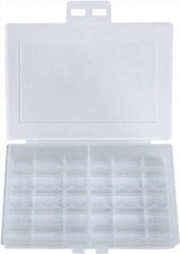img 1 attached to Portable AA AAA Battery Storage Box - Holds 10Pcs AA Or 10AAA+4AA Batteries In Clear Plastic Case Container