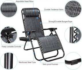 img 1 attached to Relax In Style With Flamaker'S Adjustable Zero Gravity Chair For Outdoor Living