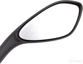 img 3 attached to Black OEM Replacement Mirror FD-264-2, RH - Compatible with Ducati Monster 696 08', 1 Piece