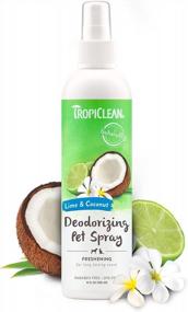 img 4 attached to TropiClean Lime & Coconut Deodorizing Spray For Fresh-Smelling Pets, 8Oz | Made In USA | Paraben-Free | Dye-Free | Breaks Down Odors