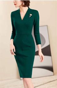 img 1 attached to 👗 Timeless, Sophisticated, Vintage Bodycon Dresses for Women in Business