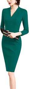 img 4 attached to 👗 Timeless, Sophisticated, Vintage Bodycon Dresses for Women in Business