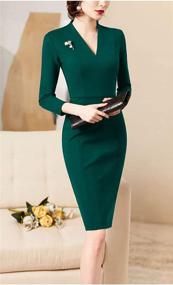 img 2 attached to 👗 Timeless, Sophisticated, Vintage Bodycon Dresses for Women in Business