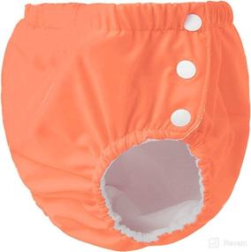 img 1 attached to Durio Reusable Diapers Washable Swimming Apparel & Accessories Baby Boys : Clothing