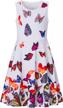 girls' sleeveless floral print dress by bfustyle - age 4-15 years logo