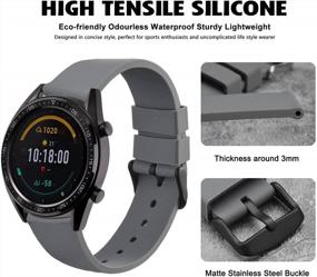 img 3 attached to Upgrade Your Watch Game With WOCCI Premium Silicone Rubber Replacement Straps - Available In Multiple Sizes