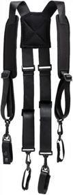 img 4 attached to AISENIN Nylon Police Duty Belt Suspenders - Duty Belt Harness Tool Belt Suspenders Padded