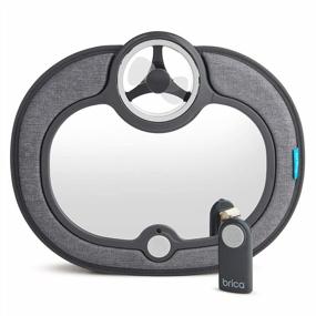 img 4 attached to Grey Brica Breeze Baby In-Sight Fan Car Mirror - Keep Your Little One Cool On The Road!