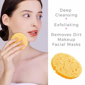 img 1 attached to 50 PCS GAINWELL Natural Compressed Facial Sponges - Reusable, Eco-Friendly & Perfect For Cleansing!