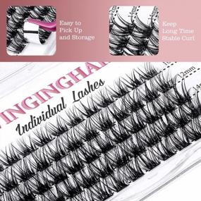 img 2 attached to Soft And Wispy Lash Clusters - 60 Pcs D Curl Individual Eyelash Extensions With Reusable Clusters, 10-16Mm False Eyelashes For At-Home DIY Application (SWA-60-D-10-16Mm)