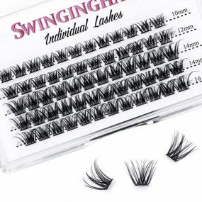 img 4 attached to Soft And Wispy Lash Clusters - 60 Pcs D Curl Individual Eyelash Extensions With Reusable Clusters, 10-16Mm False Eyelashes For At-Home DIY Application (SWA-60-D-10-16Mm)