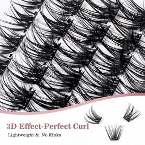 img 1 attached to Soft And Wispy Lash Clusters - 60 Pcs D Curl Individual Eyelash Extensions With Reusable Clusters, 10-16Mm False Eyelashes For At-Home DIY Application (SWA-60-D-10-16Mm)