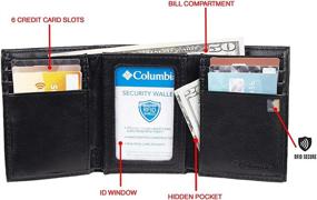 img 2 attached to Columbia Blocking Trifold Wallet Brown Men's Accessories ~ Wallets, Card Cases & Money Organizers