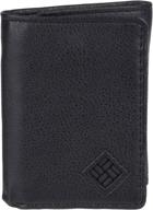 columbia blocking trifold wallet brown men's accessories ~ wallets, card cases & money organizers logo