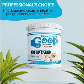 img 3 attached to 🐶 Groomer's GOOP Pet De-Greaser with Vitamin E and Aloe Vera - Oil and Stain Remover for Pets Fur and Coat - 28oz