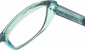 img 3 attached to Стильные очки для чтения "кошачий глаз" со стразами в двухцветных тонах - доступны в нескольких увеличениях!