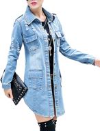 somthron oversized distressed outfits outerwear women's clothing : coats, jackets & vests logo