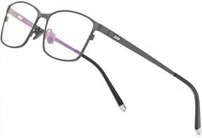 img 4 attached to FONEX Titanium Glasses Eyeglasses 8505