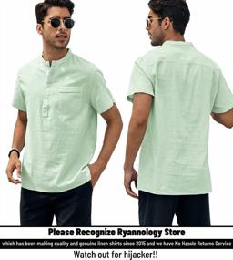 img 3 attached to 🌞 Stay Cool and Stylish with Enjoybuy Summer Henley Shirts Sleeve