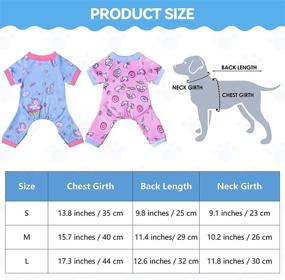 img 3 attached to 🐶 Pedgot 2-Piece Dog Pajamas: Comfy Cotton Onesies for Adorable Puppy Outfits & Small Dog Jammies