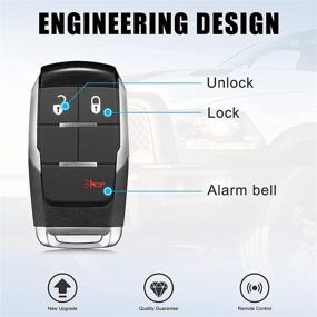 img 1 attached to 🔑 VOFONO Smart Keyless Proximity Remote for Doge RAM 2500/3500/4500/5500 - GQ4-76T 2+1 Button (2019-2020)