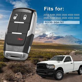 img 3 attached to 🔑 VOFONO Smart Keyless Proximity Remote for Doge RAM 2500/3500/4500/5500 - GQ4-76T 2+1 Button (2019-2020)