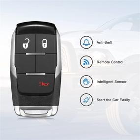 img 2 attached to 🔑 VOFONO Smart Keyless Proximity Remote for Doge RAM 2500/3500/4500/5500 - GQ4-76T 2+1 Button (2019-2020)