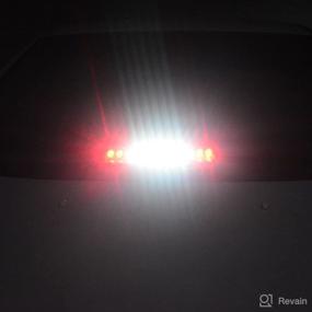 img 2 attached to 🚒 Highly Visible LED Strobe Red White Emergency Dash Lights with 16 Flashing Patterns for Firefighter First Responder Vehicles POV - Interior Front Windshield and Rear Window Warning Lighting.