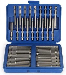 img 4 attached to Rocaris 50 Piece Magnetic Screwdriver Bit Set With Case - Hex, Star, Philips, Square And Spanner Bits For Efficient Home And Professional Use
