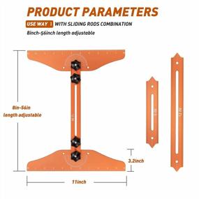 img 2 attached to Neitra Stair Tread Template Tool: Accurately Measure Angle And Length Of Stairs With Solid Metal Jig And Dual-Use Sliding Rod And Wooden Strip