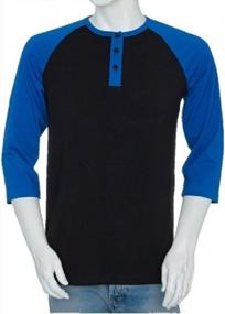 img 3 attached to Styllion Raglan Tall Henley 2XLT: Premium Men's Clothing for Shirts