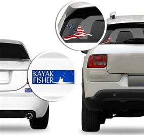 img 4 attached to American Vinyl Sticker Kayaking Kayaker Exterior Accessories