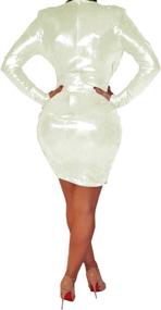 img 3 attached to BestGirl Shoulder Sparkly Bandage Dresses Women's Clothing at Dresses