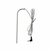 replacement waterproof meat probe for asmoke pellet grill smokers, 3.5 mm plug built by 304 stainless steel, grill holder compatible with most digital thermometers logo