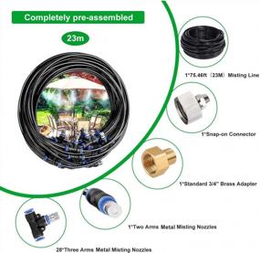 img 3 attached to Keep Your Garden Blooming With Gesentur'S 75.46Ft Drip Irrigation Misting Cooling System
