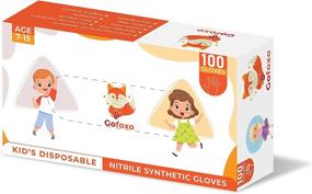 img 4 attached to 🧤 Gofoxo Synthetic Nitrile Disposable Gloves for Kids