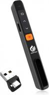 amerteer wireless presenter: 2,4 ггц rf usb и кликер type-c с гиперссылкой и регулятором громкости для mac book/air/pro presentation логотип