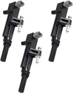 🔌 set of 3 compatible ignition coil packs for dodge jeep ram 1500 dakota nitro liberty commander grand cherokee 3.7l v6 - replacement for oem part numbers 5149199aa c1652 uf640 логотип