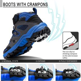 img 3 attached to Walking Antiskid Outdoor Climbing Sneaker Boys' Shoes ~ Outdoor