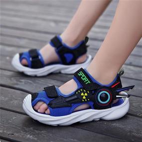 img 1 attached to 👞 UBFENL Closed Toe Sandals - Non Slip Boys' Outdoor Shoes: Ultimate Comfort and Safety