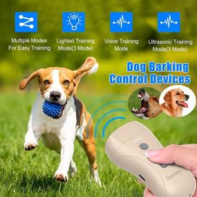 img 1 attached to 🐶 Advanced Ultrasonic Dog Training Device | 3-in-1 Rechargeable Bark Control | Effective 16.5ft Range | Safe for Humans & Dogs