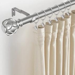 img 3 attached to 14 Pack Curtain Rings With Clips, Heavy Duty Drapery Clip Hangers 1.65 Inch Diameter For 5/8 To 1 Inch Rods - Rustproof Metal Silver