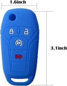 img 2 attached to Suitable For Ford F150 F250 F350 4 Button Car Silicone Remote Control Key Cover Interior Accessories
