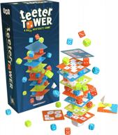 test your balance & skill with teeter tower - a dicey dexterity game! logo